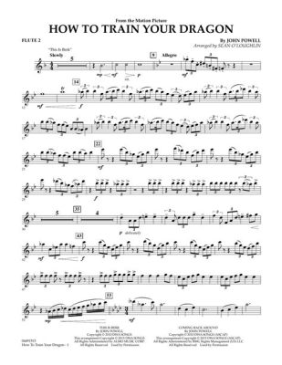 how to train your dragon flute sheet music: the magical journey of learning an instrument with a dragon